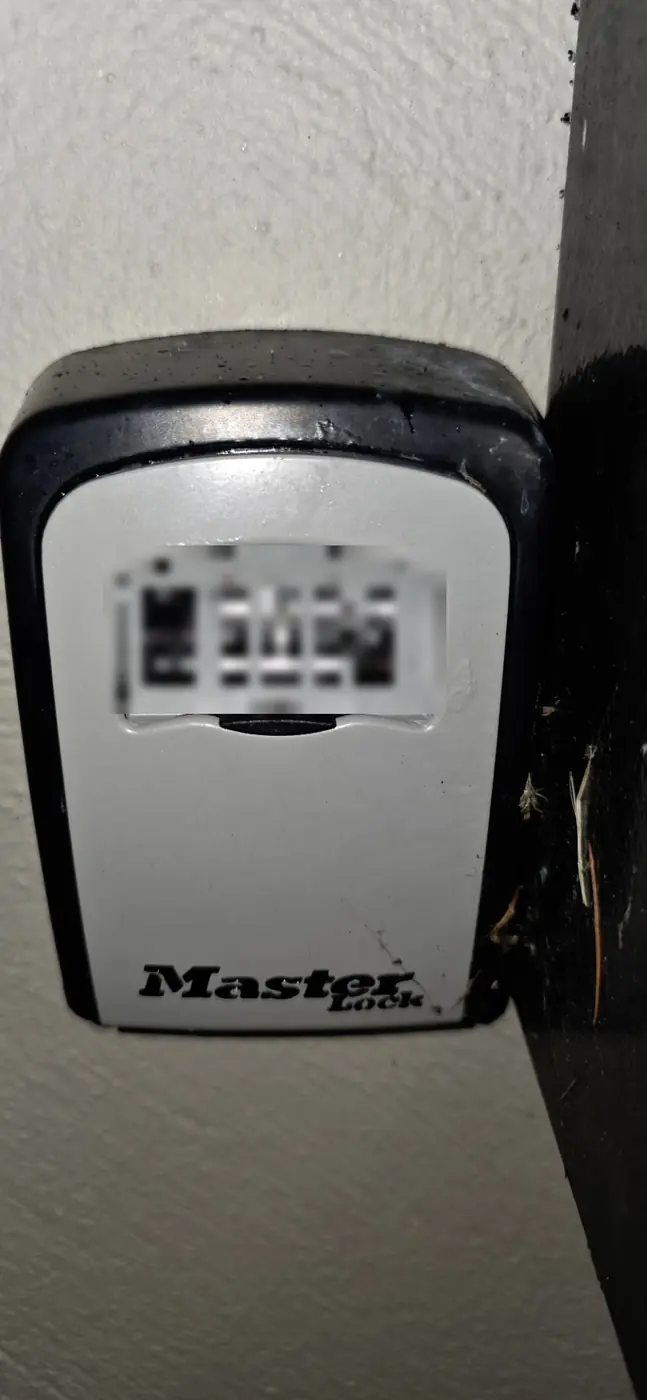 Wall-mounted key safe installed as part of a home security upgrade in Fermanagh